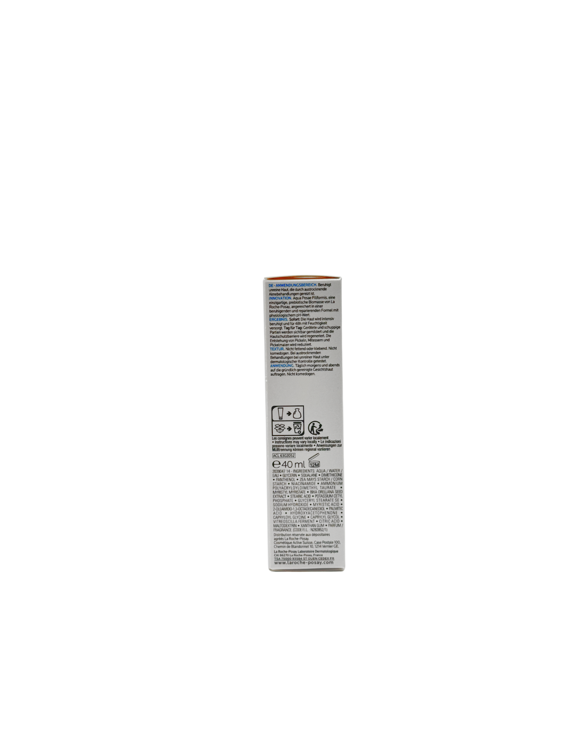 La Roche Posay Effaclar H Iso-Biome – Beruhigende Feuchtigkeitspflege für unreine Haut 40 ml