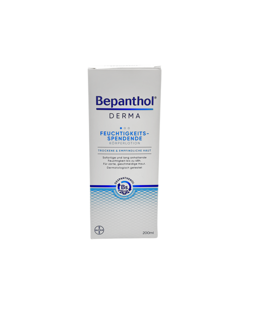 Bepanthol Derma Feuchtigkeitsspendende Körperlotion – 48h Pflege 200 ml
