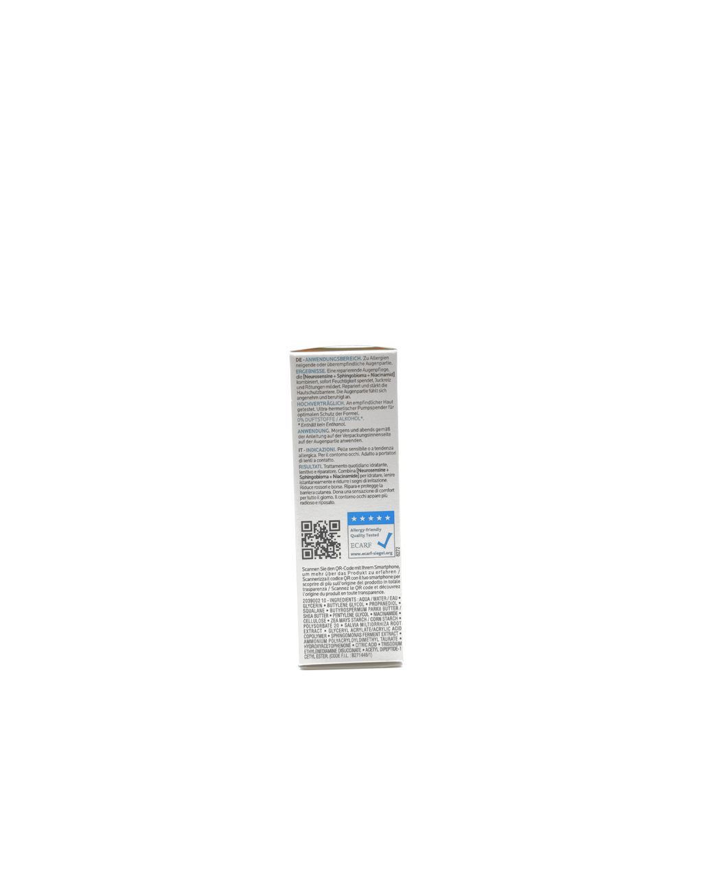 La Roche Posay Toleriane Dermallergo Augen – Beruhigende Augenpflege für allergische Haut 20 ml