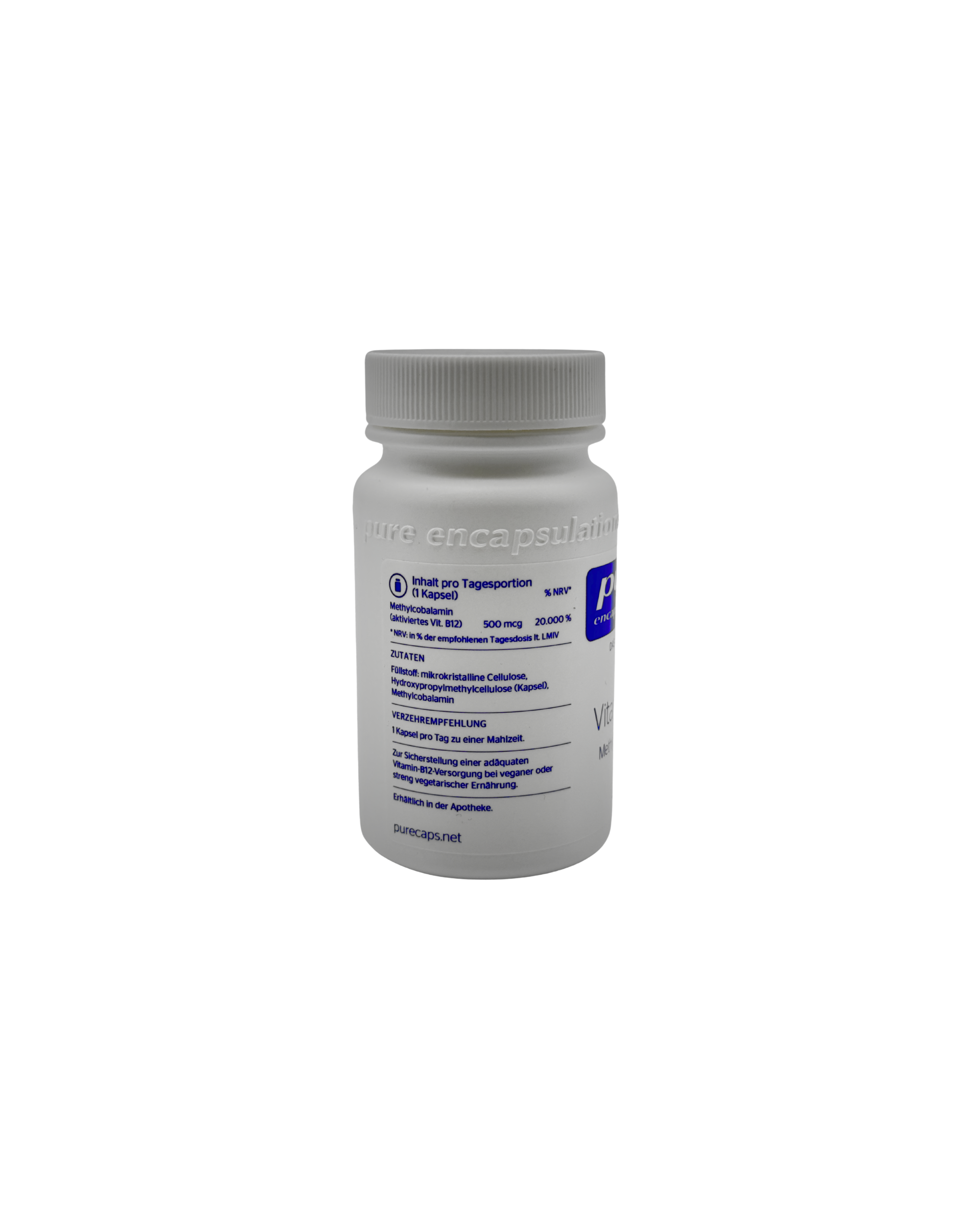 Pure Encapsulations Vitamin B12 – Hochdosiert mit Methylcobalamin 90 Kapseln