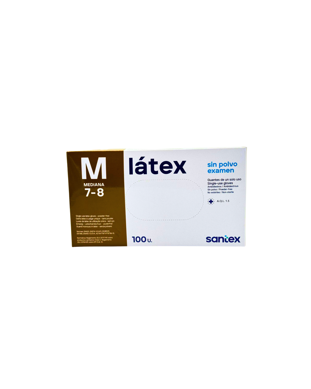 Latex Einmalhandschuhe – Größe M (7–8), puderfrei, 100 Stück